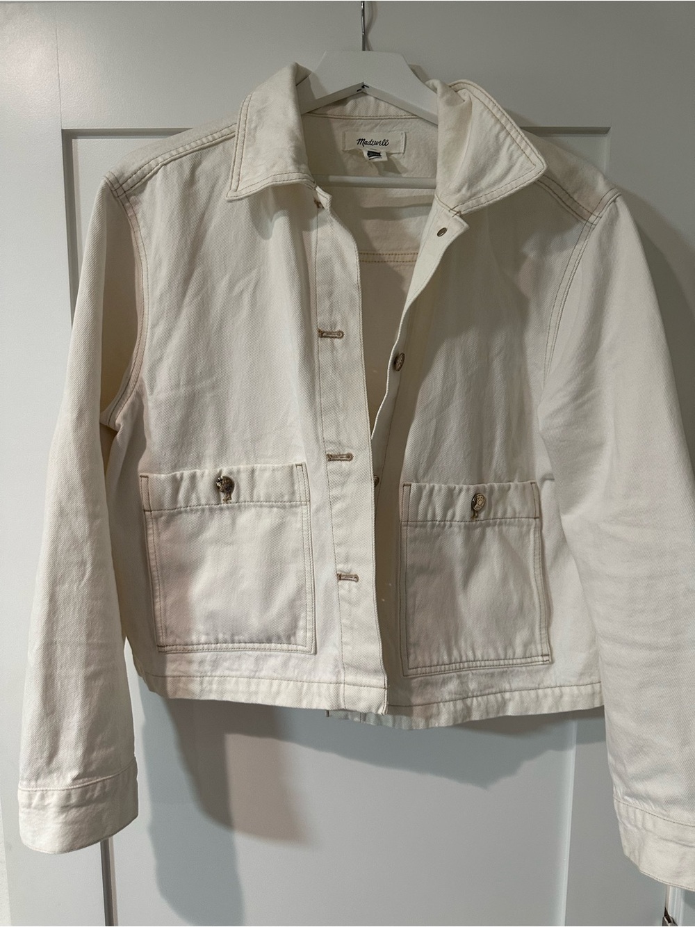 Madewell Cream Jean Jacket